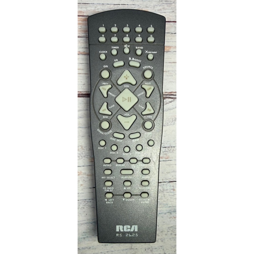 RCA RS2625 Audio System Remote Control CD‎ Player Shelf Stereo